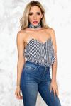 Hey Mama Gingham Top with Choker - Haute & Rebellious