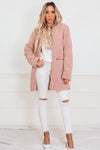 Soft Fur Coat - Blush
