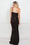 One-Shoulder Sequin Long Gown