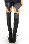 SNAP CLOSURE CUTOUT LEEGGINGS - Black - Haute & Rebellious