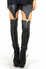 SNAP CLOSURE CUTOUT LEEGGINGS - Black - Haute & Rebellious