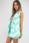 ALLIE CHEVRON PATTERN VEST - Haute & Rebellious