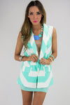 ALLIE CHEVRON PATTERN VEST - Haute & Rebellious