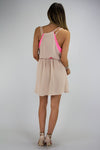 NEON BORDER CHIFFON DRESS - Haute & Rebellious