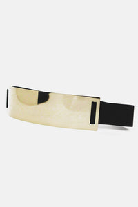 OVERSIZE GOLD PLATED BELT - Black - Haute & Rebellious