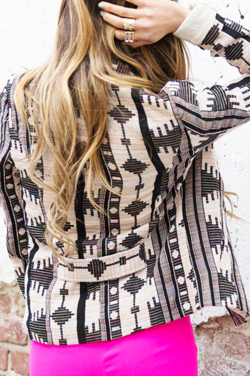 TRIBAL WOVEN JACKET - Haute & Rebellious