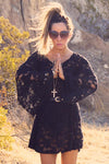 BELL LONG SLEEVE LACE DRESS - Black - Haute & Rebellious