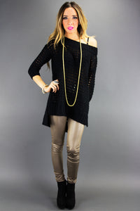 OVERSIZED SWEATER - Black - Haute & Rebellious