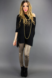 OVERSIZED SWEATER - Black - Haute & Rebellious