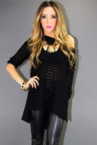 OVERSIZED SWEATER - Black - Haute & Rebellious