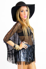 LAIN FRINGE LACE TOP - Haute & Rebellious