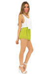 RUFFLE SHORTS - Kiwi - Haute & Rebellious