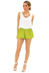 RUFFLE SHORTS - Kiwi - Haute & Rebellious