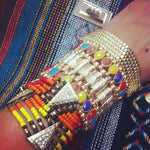 NATIVE BEADED BRACELET - orange & yellow - Haute & Rebellious