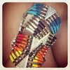 NATIVE BEADED BRACELET - orange & yellow - Haute & Rebellious