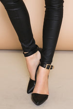 JANE ANKLE STRAP PUMP - BLACK - Haute & Rebellious