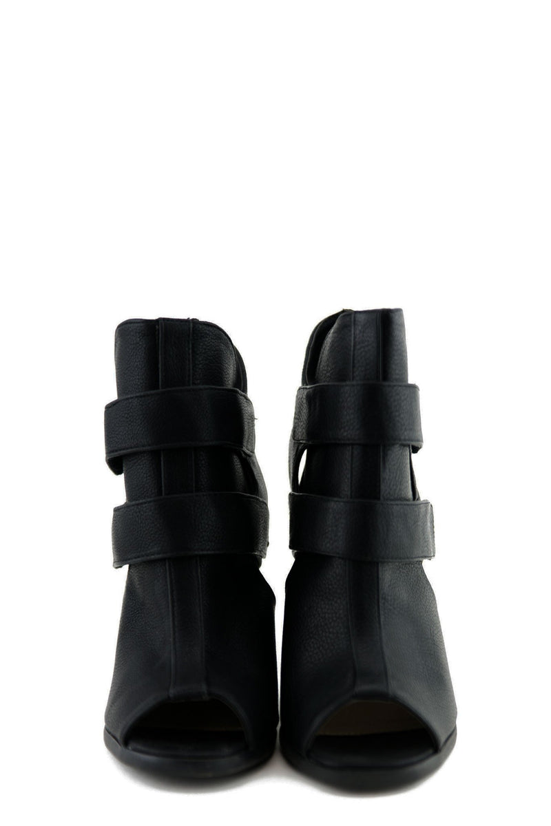 ECKERTT STRAP BOOTIE HEEL - Black - Haute & Rebellious