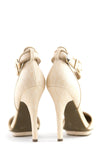 JANE ANKLE STRAP PUMP - NATURAL - Haute & Rebellious