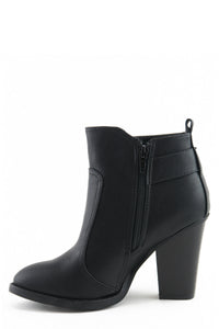 TONI BUCKLE BOOT - BLACK - Haute & Rebellious