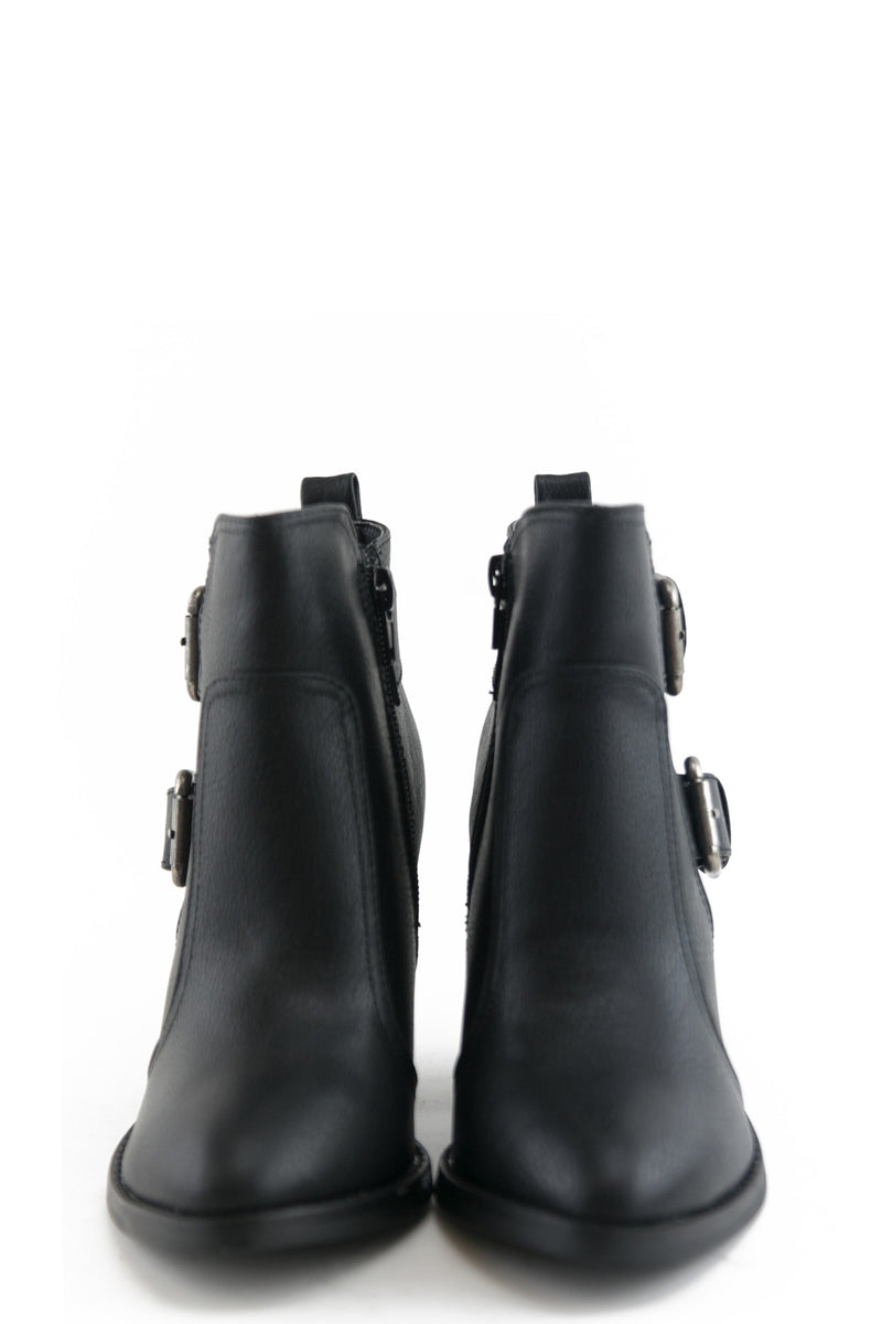 TONI BUCKLE BOOT - BLACK - Haute & Rebellious