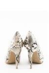 ADEL SNAKESKIN PUMP - TAUPE - Haute & Rebellious